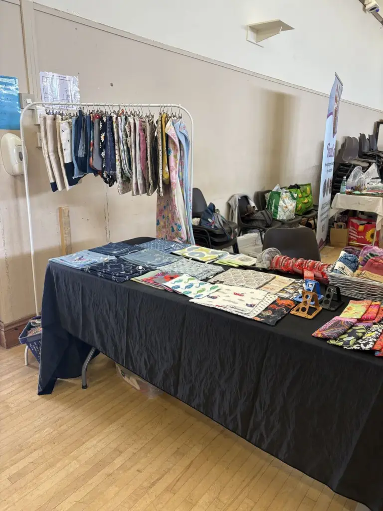 The It's Sew Porthleven stall at a craft fair